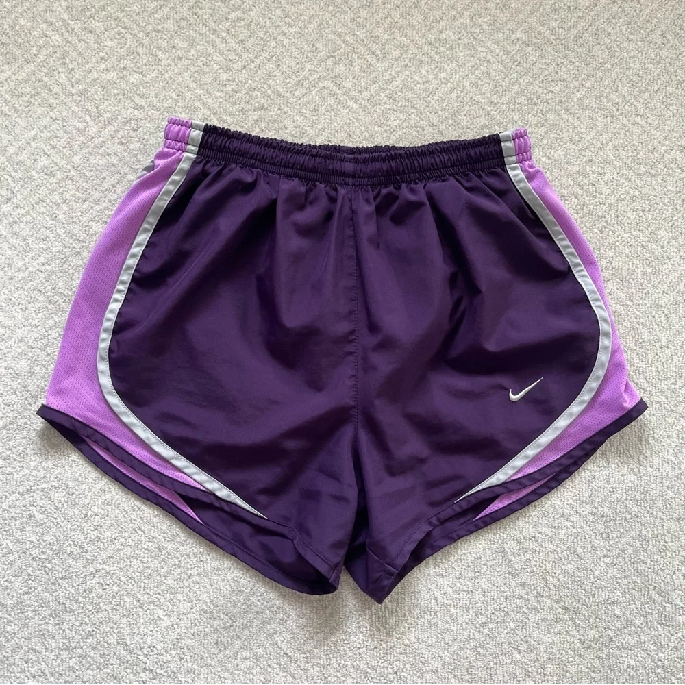 Nike Dri-Fit Tempo Running Shorts in Purple